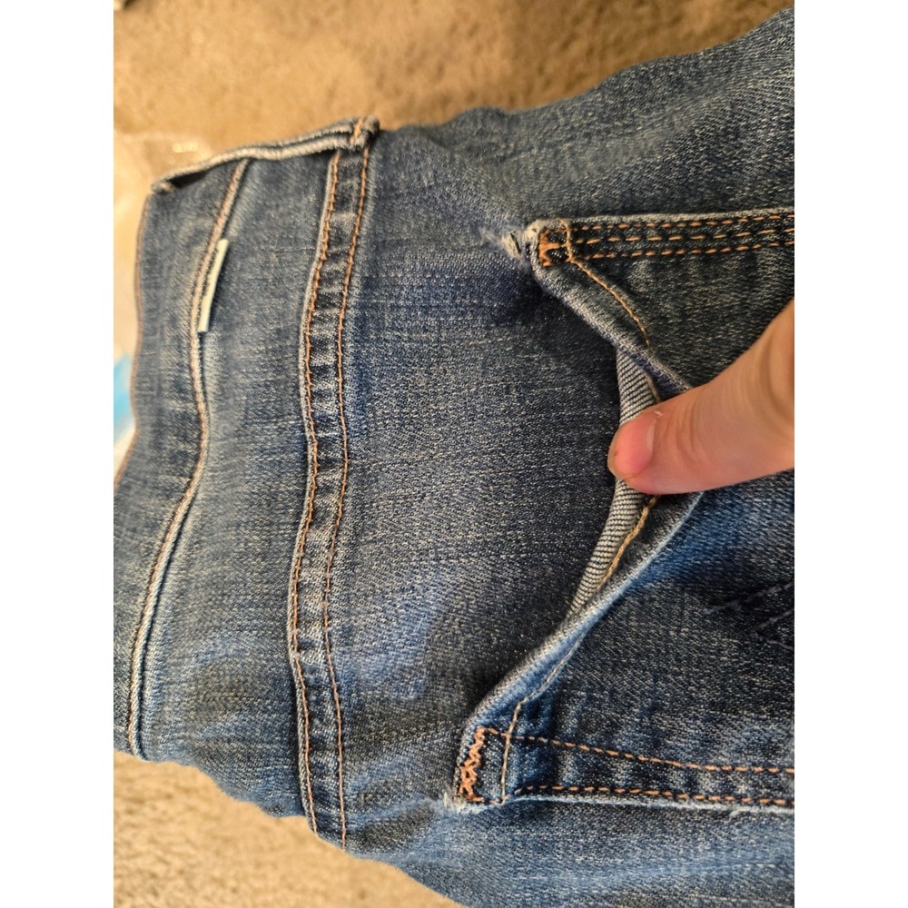 MOTHER JEANS Size 27 'The Stunner Zip Two Step Fray - Girl Crush' (Mid-Rise) - Picture 11 of 16